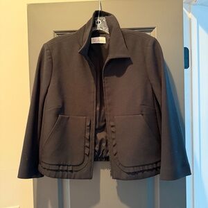 RED Valentino Crop Jacket with ruffle pockets Size 44
